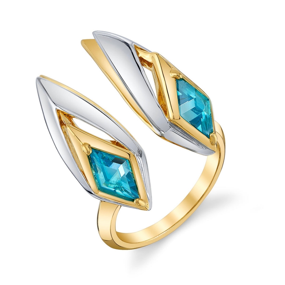 Kda  Ring League of Legends  in 14k yellow gold & polished white rhodium.